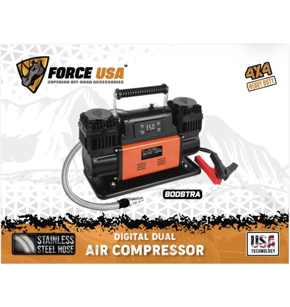 Boostra digital dual air compressor