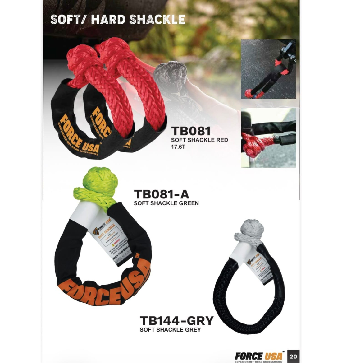 Soft shackle recovery kit
